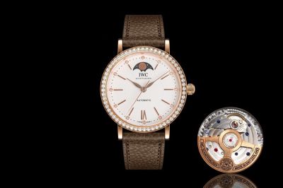 IWC Factory TW-Portofino series IW659601 Gold steel case with White diamonds diameter 37.1mm Watch